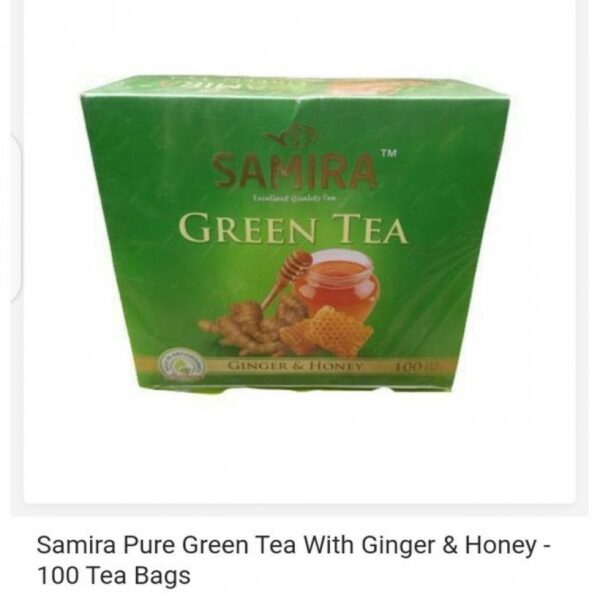 Samira Ginger & Honey Green  Tea 100 Tea Bags