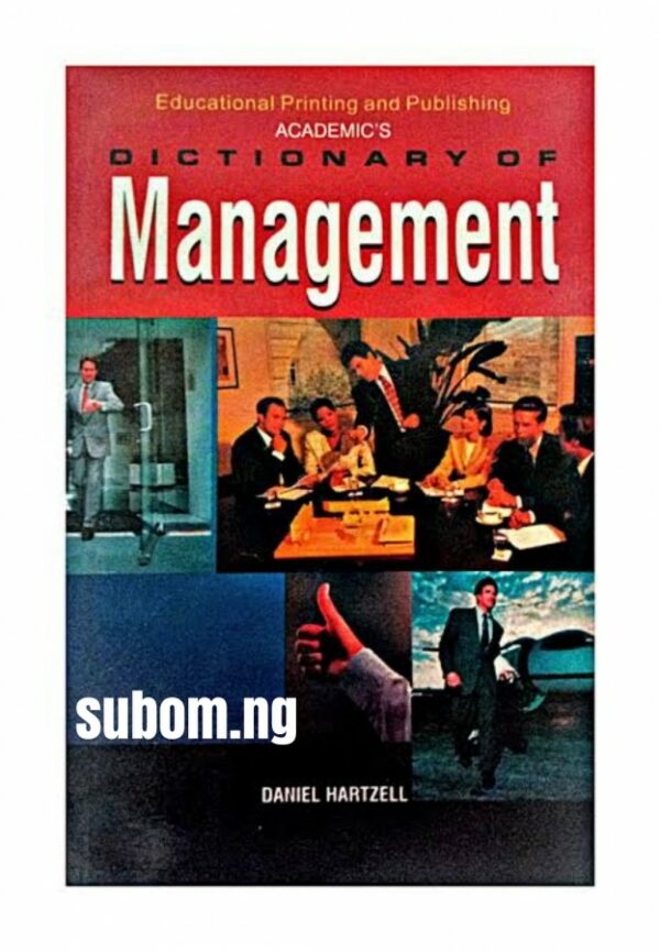 Dictonary Of Management (Daniel Hartzell)