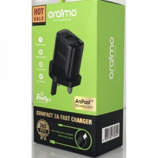 Oraimo Compact 2A Fast Charger