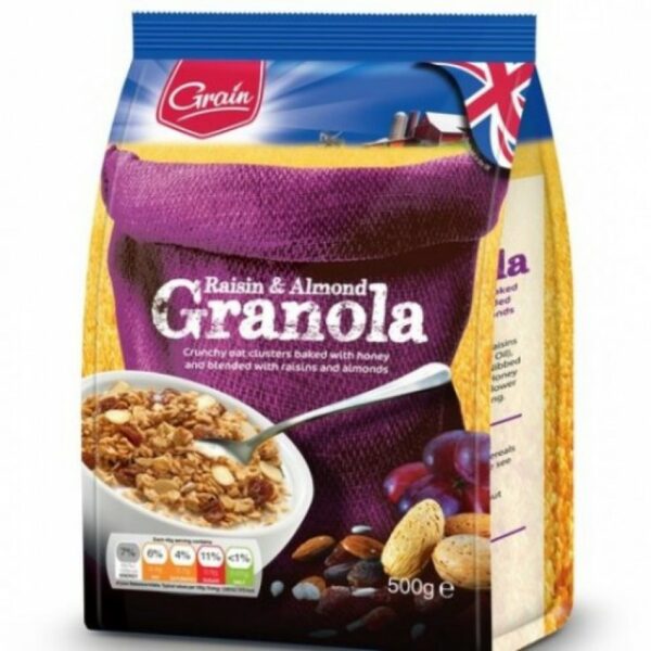 raising &almond granola 500g