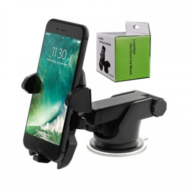 Longer Neck One Touch Car Mount