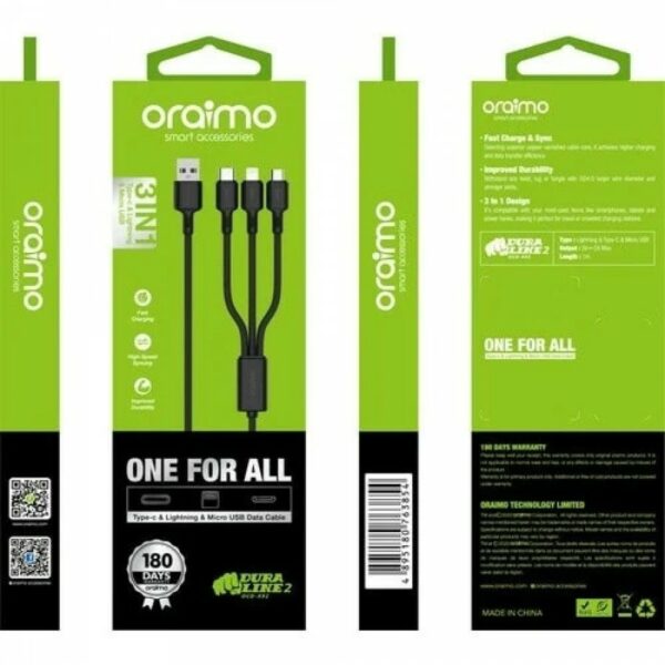 Oraimo 3 In 1 Cable