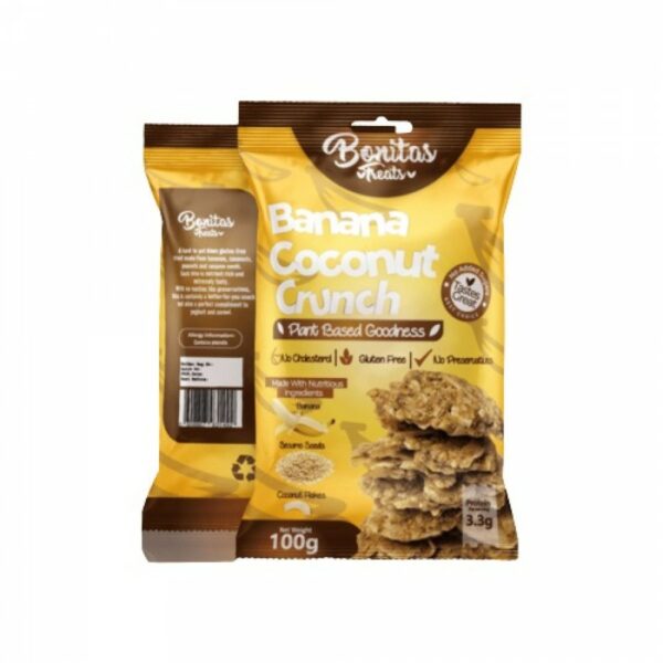 Bonitas Treats  Banana Coconut Crunch (100g)