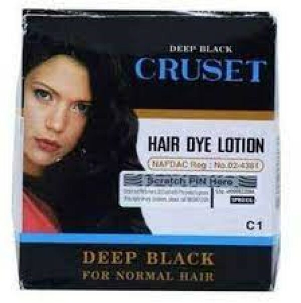 Cruset Deep Black Hair Dye 28ml