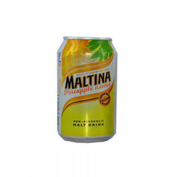 Maltina Pineapple Flavour Can Malt (33cl)