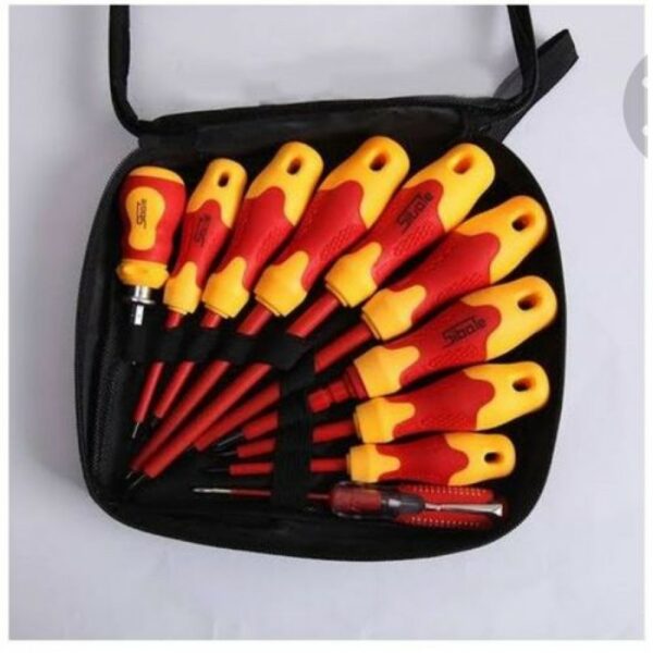 Ruike 9pcs Yellow & Red Screwdriver Sets