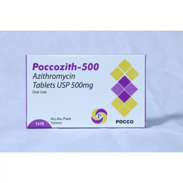 Poccozith Azithromycin 500mg 10Tabs