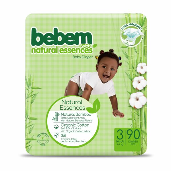Bebem With Natural Essence Baby Baby Diaper (Size 4x40)