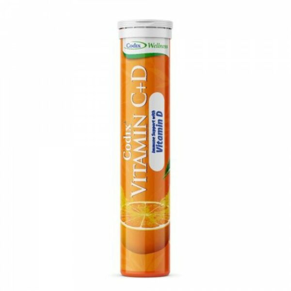 Codix Vitamin C + D 20 effervescent Tablet 80g