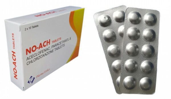 No -Ache Aceclofenac, Paracetamol 7 Chlorzoxazone Tablets