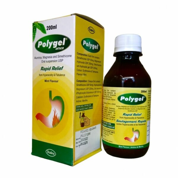 Polygel Antacid Rapid Relief 200ml