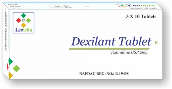 Dexilant Tizanidine Usp 2mg  3*10tabs Per Card