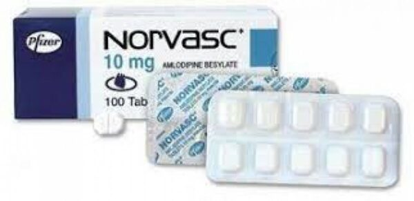 Norvasc Amlodipine Besylate 10mg 100tab