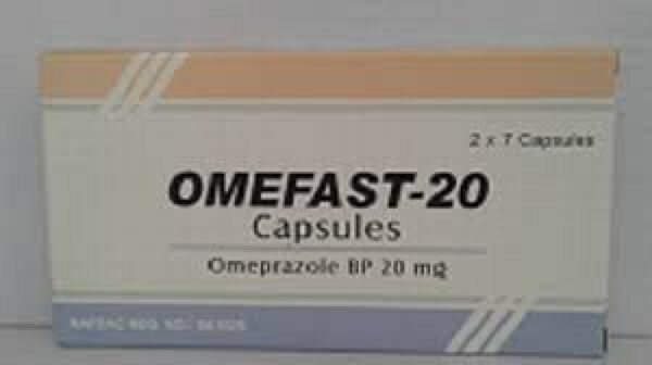 Omefast-20 Omeprazole 14 Cpas