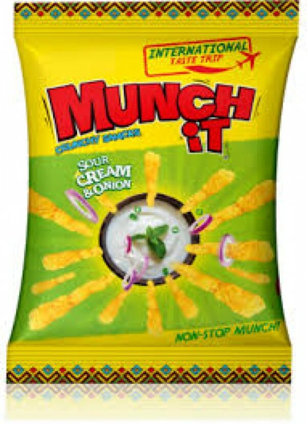 Munch It Crunchy Snacks Sour Cream & Onion