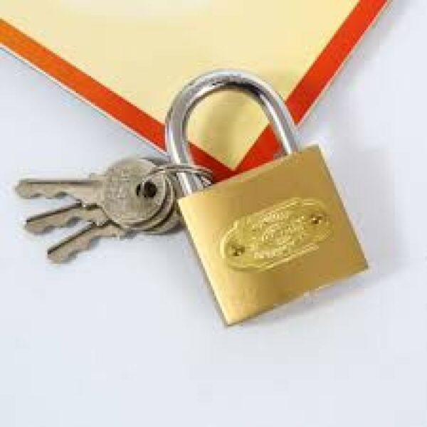 San Zhai Imitation Copper Lock 25mm